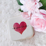 Personalized Girls Jewellery Box Love Hearts with Name Jewelry Case