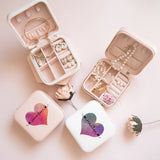 Personalized Girls Jewellery Box Love Hearts with Name Jewelry Case