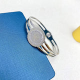 Personalized Titanium Steel Bracelet Cock Images Wrist Jewelry
