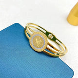 Personalized Titanium Steel Bracelet Cock Images Wrist Jewelry