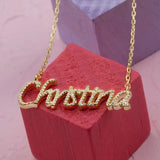 Personalized Diamond Name Necklace,Custom Birthday Gift for Women
