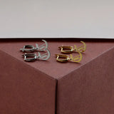 Stainless Steel Initial Letter Stud Earrings