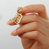 Arabic Name Hoop Earrings, Personalized Name Jewelry