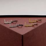 Arabic Name Hoop Earrings, Personalized Name Jewelry