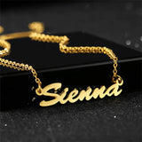 Personalized Name Necklace 925 Silver Plated 18k Rose Jewelry