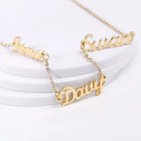 Personalized Name Necklace Pendent Stainless Steel Nameplate Gift for Women