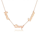 Personalized Name Necklace Pendent Stainless Steel Nameplate Gift for Women