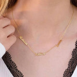 Personalized Name Necklace Pendent Stainless Steel Nameplate Gift for Women