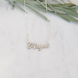 Personalized Script Name Necklace-Dainty Handmade Charm Jewellery