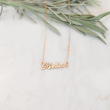 Personalized Script Name Necklace-Dainty Handmade Charm Jewellery