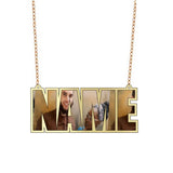 Custom Bamboo Name Hoops Earrings