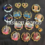 Custom Bamboo Name Hoops Earrings