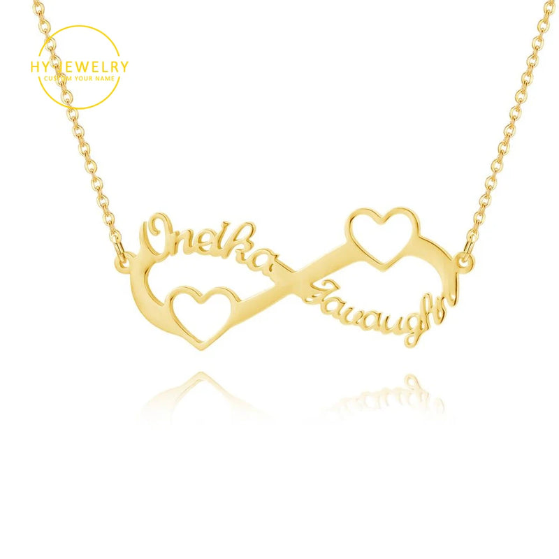 Personalized Name Necklace Infinity Pendant Friendship Necklace