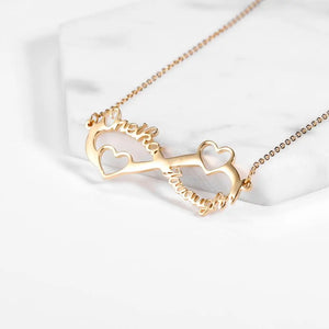 Personalized Name Necklace Infinity Pendant Friendship Necklace