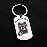 Personalized Graduation Keychain for Basketball Player