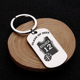 Personalized Graduation Keychain for Basketball Player