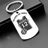 Personalized Graduation Keychain for Basketball Player