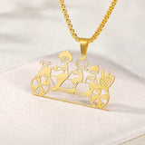 Personalized Graffiti Necklace Hand Painted Pendant - Kid's Art Your Name Logo