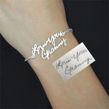 Personalized Handwriting Bracelet Signature Name Bracelet