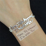 Personalized Handwriting Bracelet Signature Name Bracelet