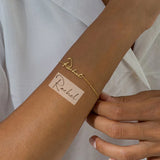 Personalized Handwriting Name Bracelet Stainless Steel Jewelry