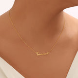 Personalized Handwriting Name Necklace-Custom Name Necklace-Name Necklace Script
