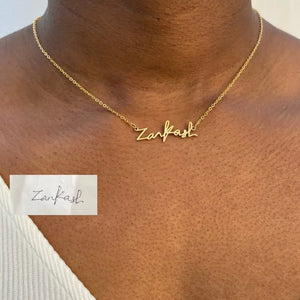 Personalized Handwriting Name Necklaces For Women Boho Jewelry Stainless Steel P