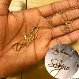 Customized Handwriting Signature Name Necklace Pendant