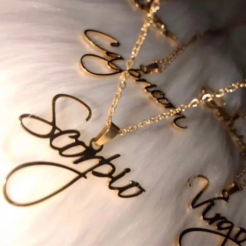 Customized Handwriting Signature Name Necklace Pendant