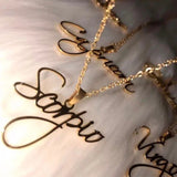 Customized Handwriting Signature Name Necklace Pendant