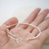 Custom Letter Bangle Stainless Steel Bracelet
