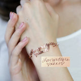 Custom Letter Bangle Stainless Steel Bracelet