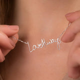 Name Necklace Art Signature Nameplate Necklace