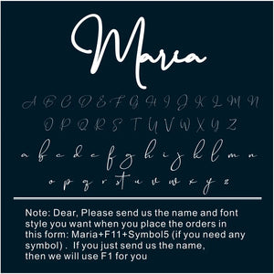 Name Necklace Art Signature Nameplate Necklace