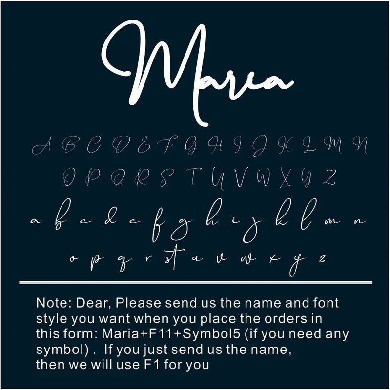 Name Necklace Art Signature Nameplate Necklace