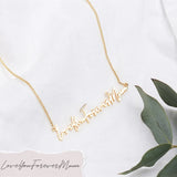 Name Necklace Art Signature Nameplate Necklace