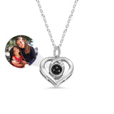 Personalized Heart Shaped Projection Pendant With Family Photos