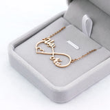 Custom Heart Infinity Name Bracelet Stainless Steel 1-4 Names