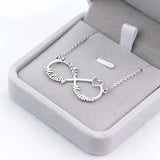 Customized Heart Infinity Pendant Necklace for Women with Names Charm Jewelry
