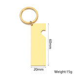 Personalized Heart Keychain Set Laser Engraved Date and Name Love Keyring Gift