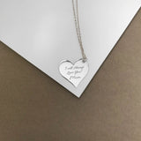 Personalized Heart Necklace For Women,Customized Heart Charm