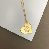 Personalized Heart Necklace For Women,Customized Heart Charm