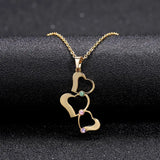 Personalized Heart Necklace With Birthstone Stainless Steel Name Necklace
