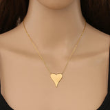 Personalized Heart Pendant Necklace Stainless Steel Name Necklaces