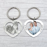 Personalized Heart Photo Keychain Picture Keychain Cat Keyring Birthday Gift