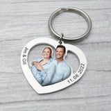 Personalized Heart Photo Keychain Picture Keychain Cat Keyring Birthday Gift