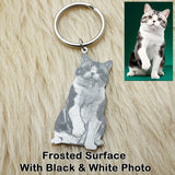 Personalized Heart Photo Keychain Picture Keychain Cat Keyring Birthday Gift