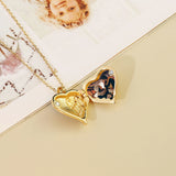 Custom Heart Locket Necklace - Personalized Photo Memory Pendant