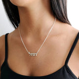 Hebrew Name Necklace Jewish Script Choker