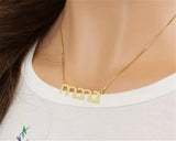 Hebrew Name Necklace for Men Stainless Steel Bohemian Jewelry Choker